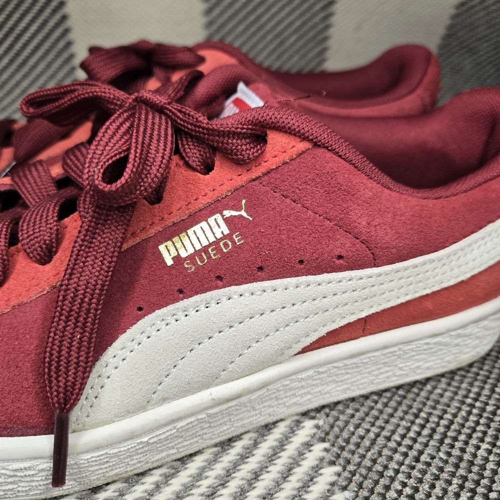PUMA Classic Red Suede Sneakers